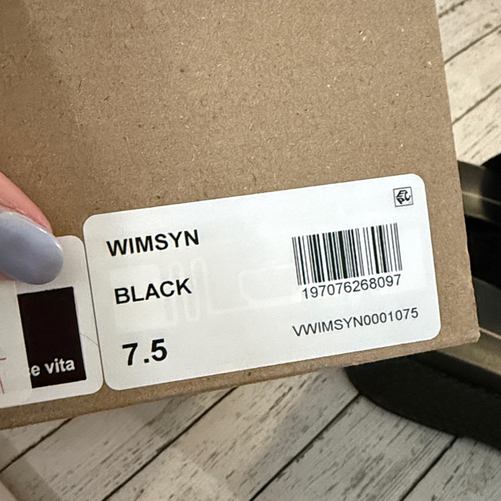 Dolce Vita Black Woven Wimsyn Platform Slide Mules 7.5 - Picture 10 of 10